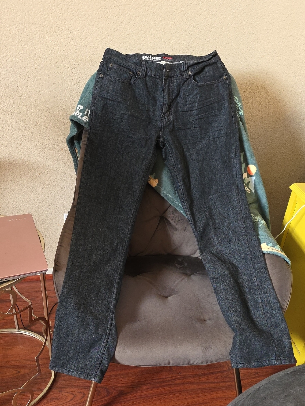 urban pipeline Men's Dark Indigo Straight Jeans